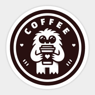 Coffee Yeti Sticker
